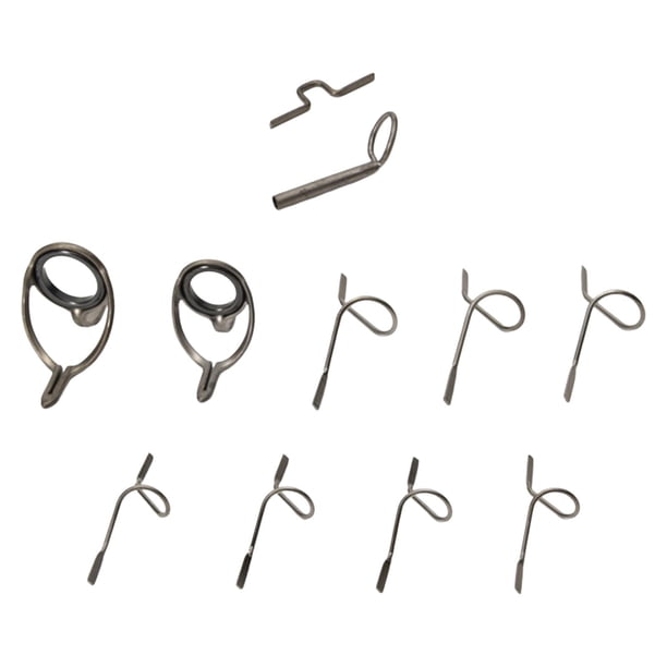 11x Snake Guides Kit 9ft 4WT a 11WT Fly Rod Guides Set Rod Guides Herramientas Caña Kit de reparación para pesca , a A