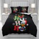 thumbnail image 1 of v1220 Bed Sheets Donald Duck HOHOHO Christmas Duvet Cover men women/Children Printing cartoon Bedding Set Comforter Bed Soft Comfortable 3-Piece Bedding Set (1 Duvet Cover + 2 Pillow Shams) Bed Sheet, 1 of 5
