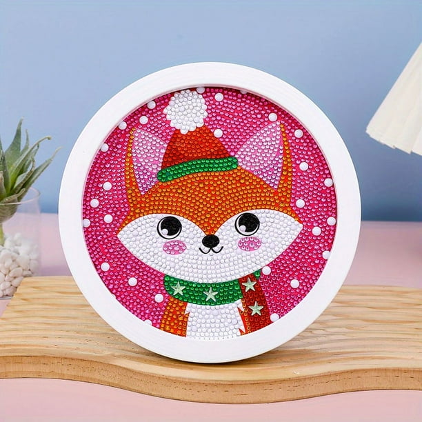 Children's Educational Toys Artificial Diamond Painting DIY Accessories Kit With Round Photo Frame