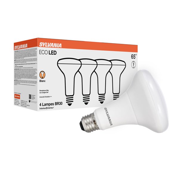 Bombilla LED LEDVANCE BR30 9W regulable 3000K – Pack de 4