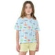 thumbnail image 1 of Polera Niña Kids Manga Corta Full Crop Celeste Corona, 1 of 5