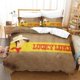 thumbnail image 1 of v2060 Bed Sheets New Lucky Luke Bedding Set Single Twin Full Queen King Size Bed Set Adult Kid Bedroom Duvet cover Sets Anime Bed Sheet Set 3-Piece Bedding Set (1 Duvet Cover + 2 Pillow Shams) Bed She, 1 of 5