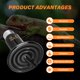 thumbnail image 4 of Emisor de calor cerámico Simple Deluxe 150W para reptiles 110-120V, 4 of 6