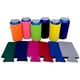 thumbnail image 2 of Espuma en blanco pinta vidrio Coolie (variedad color 12 paquete) - cerveza en blanco puede enfriador mangas cerveza aislada suave acogedora para latas Coolies simples amigables a granel para, 2 of 3