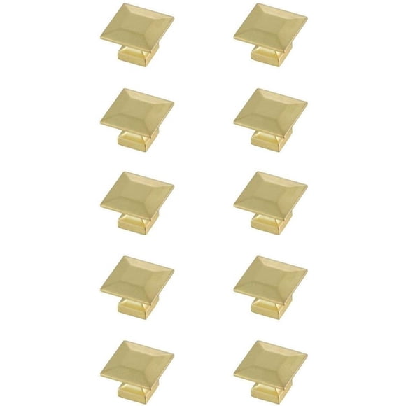 Perilla Cuadrada para Cajón Elegant Decor Cecil 3.3 cm Oro Cepillado (Paquete de 10)