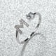 thumbnail image 1 of Stylish Silver A-Z Initial Rings for Weddings, Bridesmaids, and Couples - Perfect Gifts for Love and Fashion, 1 of 5