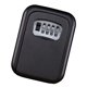 thumbnail image 3 of Caja Fuerte Para Llaves Montada En La Pared Para Exteriores Con Cerradura Y Resistente Al Agua Para El Hogar, Color Negro, 3 of 5