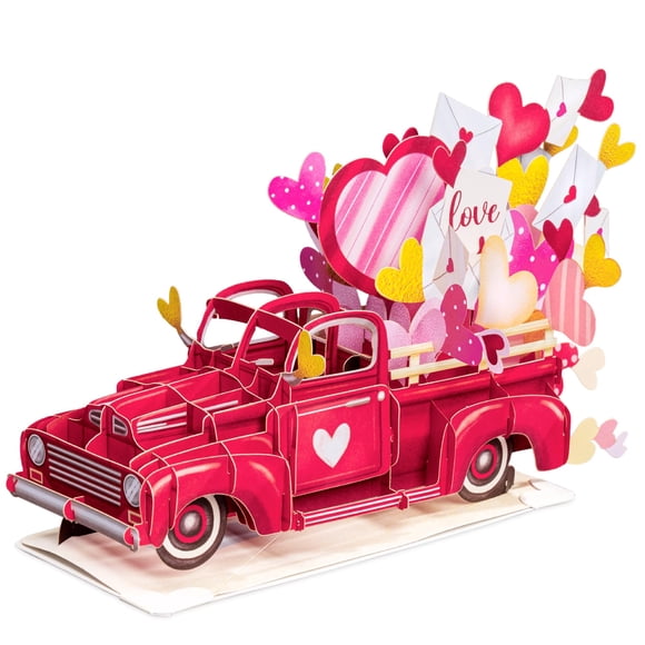 Tarjeta de felicitación con forma de amor en 3D, romántica, desplegable, para el Día de la Madre