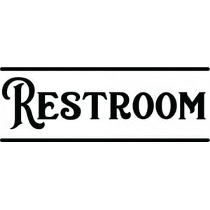 Rienda Libre Graphics - Decomural Restroom Toilet Bathroom Ws-50009