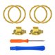 thumbnail image 3 of Aros de Acento y Botones de Cambio de Perfil AARONMEI para Control Xbox One Elite 2 Pack Cromo Mate-Dorado, 3 of 3