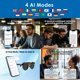 thumbnail image 4 of Gafas de sol inteligentes GetD AI Translator Bluetooth Anti-Blue Light, 4 of 6