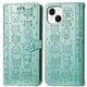 thumbnail image 1 of Funda Cartera FOXDOCK para iPhone 15 Plus , Flip PU con Relieve de Gatos y Perros, Tarjetero y Soporte, 1 of 6