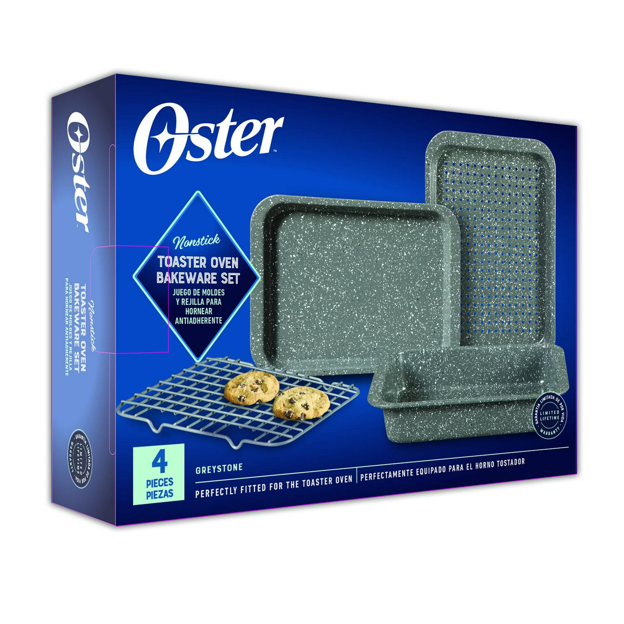 Set Para Hornear Greystone 4 Pcs Oster Gris Tamaño Unico