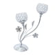 thumbnail image 4 of exquitise crystal silver candle holder tea light candlestick bowl tablero de la mesa, 4 of 5