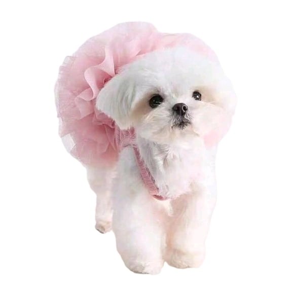 Vestido Tutu Rosa Para Mascotas Perros Gatos Conejos Otros