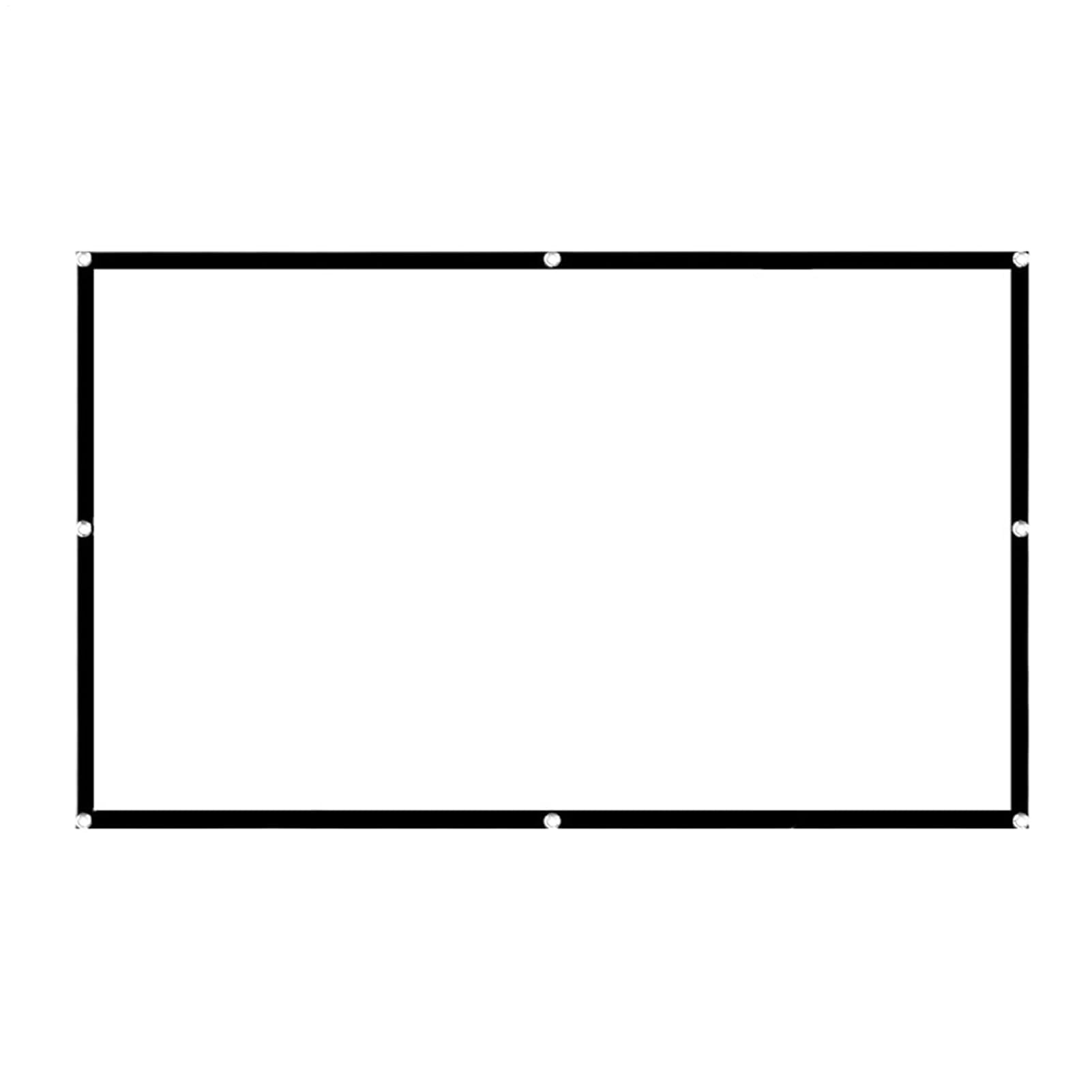 Xusx111 - 100 Pulgadas 16:9 Espesar Pantalla De Proyección Plegable Portátil Sin Pliegues,pantalla De Proyección De Cortina Del Proyector Suave,adecuado Para Cine En Casa, Conferencia, Película De Cam