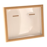 Magideal - Caja De Almacenamiento De Medallas, Marco De Caja De Almacenamiento De Medallas, Decoración De Mesa Versátil, Marco De Fotos De Madera Para Medallas D Color Madera 10 Pulgadas