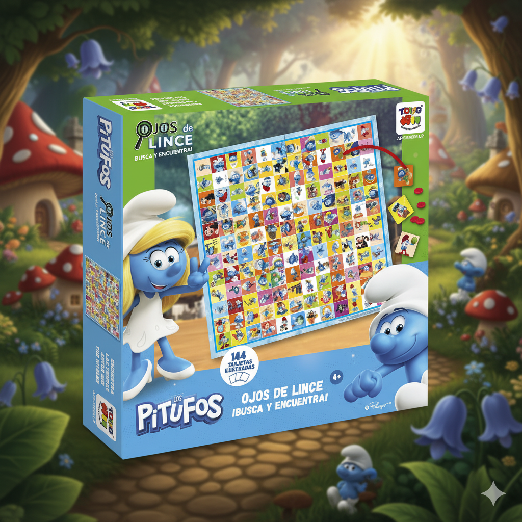 Toyng - Juego De Mesa Ojos De Lince Pitufos - Los Pitufos