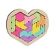 thumbnail image 2 of Rompecabezas De Madera En Forma De Corazón, Bloques De Madera, Rompecabezas Para Formas, Estilo De Jardín De Infantes B, 2 of 5