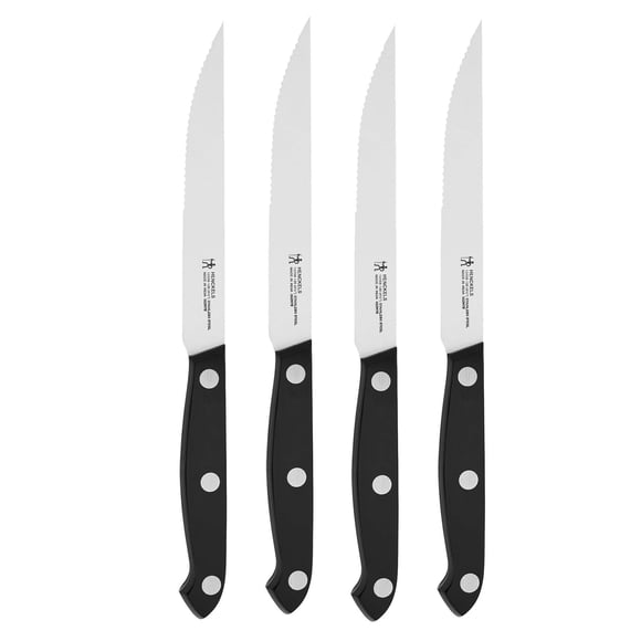 Juego de cuchillos para carne HENCKELS Prime Razor-Sharp, 4 piezas, negro