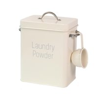 Bothyi - Contenedor De Polvo Para Lavandería, Contenedor De Arroz, Organizador De Alimentos, Contenedor De Polvo Para Lavandería, Blanco