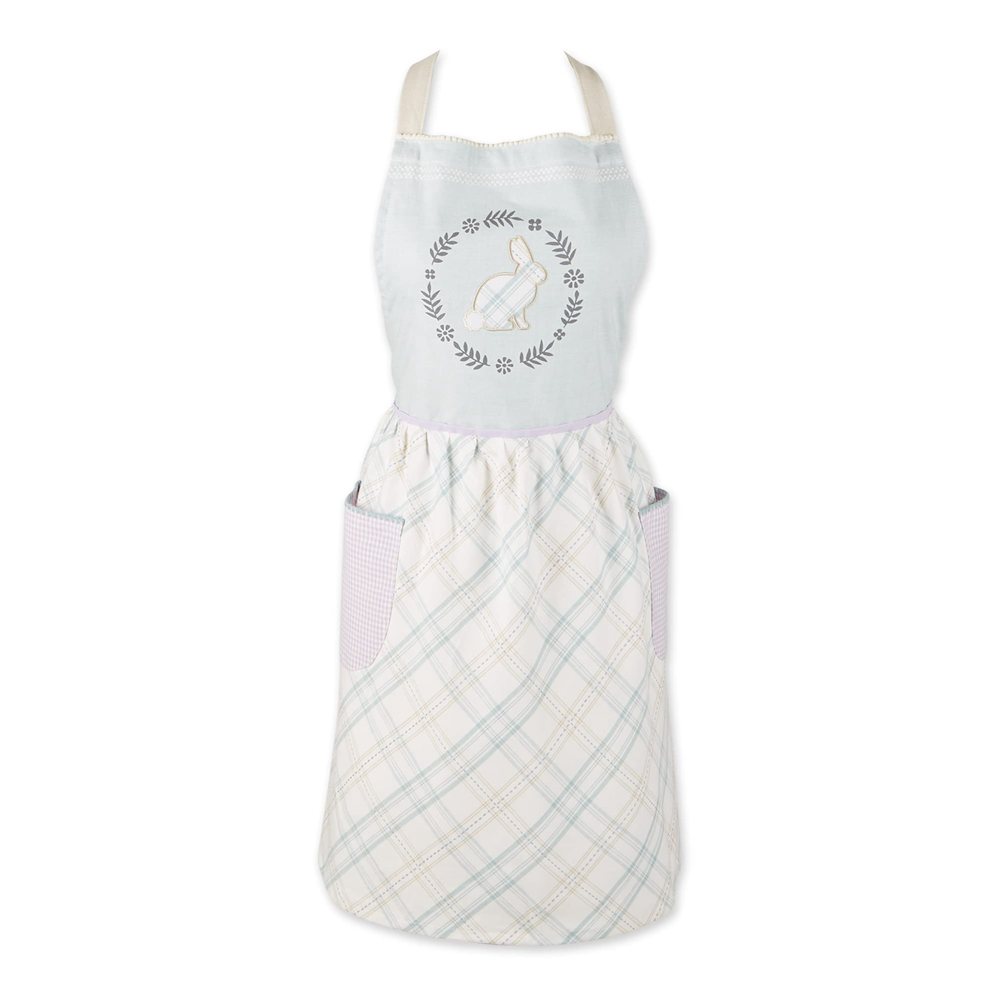 Delantal Dii Spring Ajustable De Algodón Con Bolsillos, Talla Única