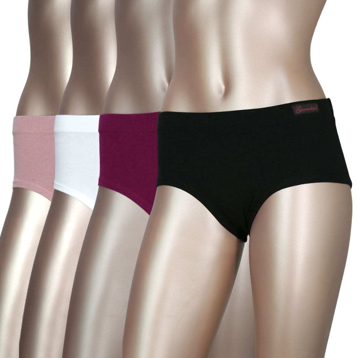 Giovacchino - Pack De 4 Calzon Pantaleta Algodon Mujer