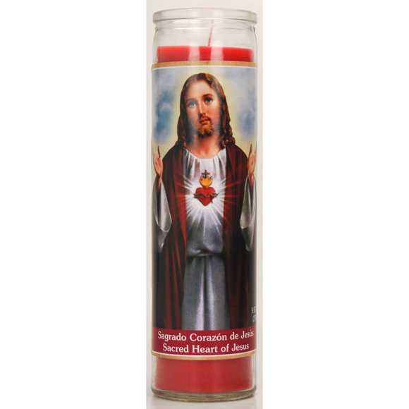 Vela Sagrado Corazón Prayer Candle Company 8 in Roja 90 h