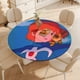 thumbnail image 4 of Nausicaä Del Valle Del Viento theme Fitted Round Tablecloths Elastic Edged Table Covers Waterproof Table Cloth For Kitchen Holiday Party Tables Decor 120cm, 4 of 6
