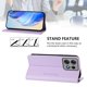 thumbnail image 3 of Funda Billetera con Soporte para Motorola Edge 50 Pro 5G Bloqueo RFID Plegable Morado claro, 3 of 6