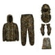 thumbnail image 2 of Traje Ghillie Máscara de Cara Completa Guantes Conjunto Traje Capucha Pantalones Woodland Chaqueta Ligera Traje de Camuflaje 3D Frondoso para Hallowee , M L ML, 2 of 5
