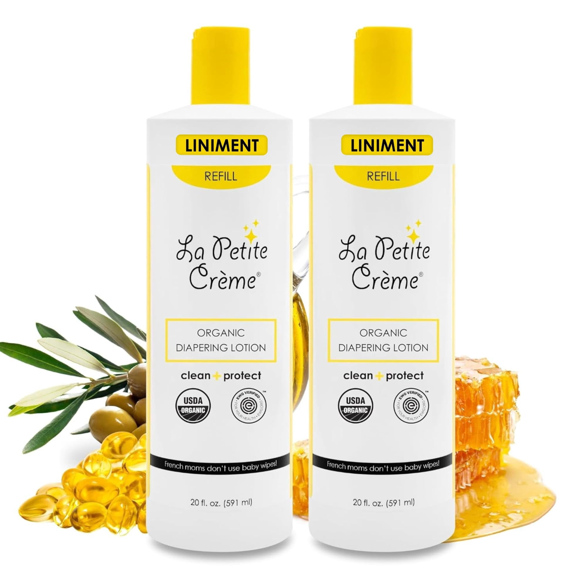 Loción Para Pañales La Petite Creme Premium 2 X 600 Ml Orgánica