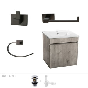 Stretto - Pack Baño Teruel | Mueble + Accesorios