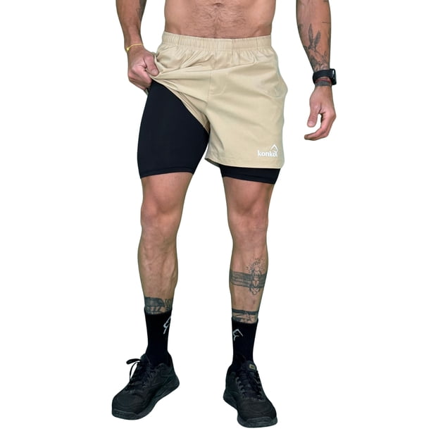 Eco Short Deportivo Doble Capa 2 en 1 hyperflex Clay Konko