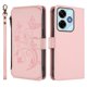 thumbnail image 2 of Funda Cartera Mariposa para [Xiaomi Redmi 13 4G/5G] con Soporte y Cremallera Rosa, 2 of 6