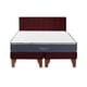 thumbnail image 1 of Cama Europea Galaxy 2 Plazas + Respaldo Capitoné Madera Burdeo, 1 of 3