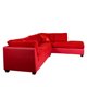 thumbnail image 3 of Sofá Seccional Padua Der Pu Rojo/Tela Velvet Burdeo, 3 of 6