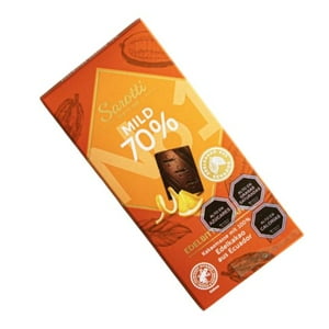 Chocolate Amargo Naranja 70% Cacao Sarotti 100 Grs