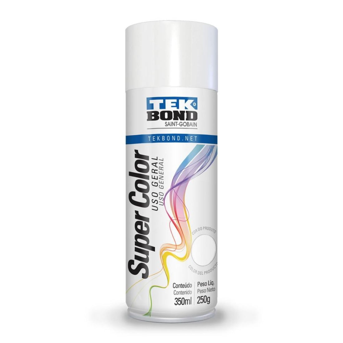 Tekbond - Pintura Acrilica Aerosol 350ml Uso General Blanco Brillante