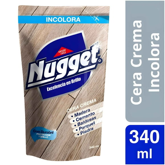 Cera para pisos en Crema Doypack 340ml Incolora - Nugget