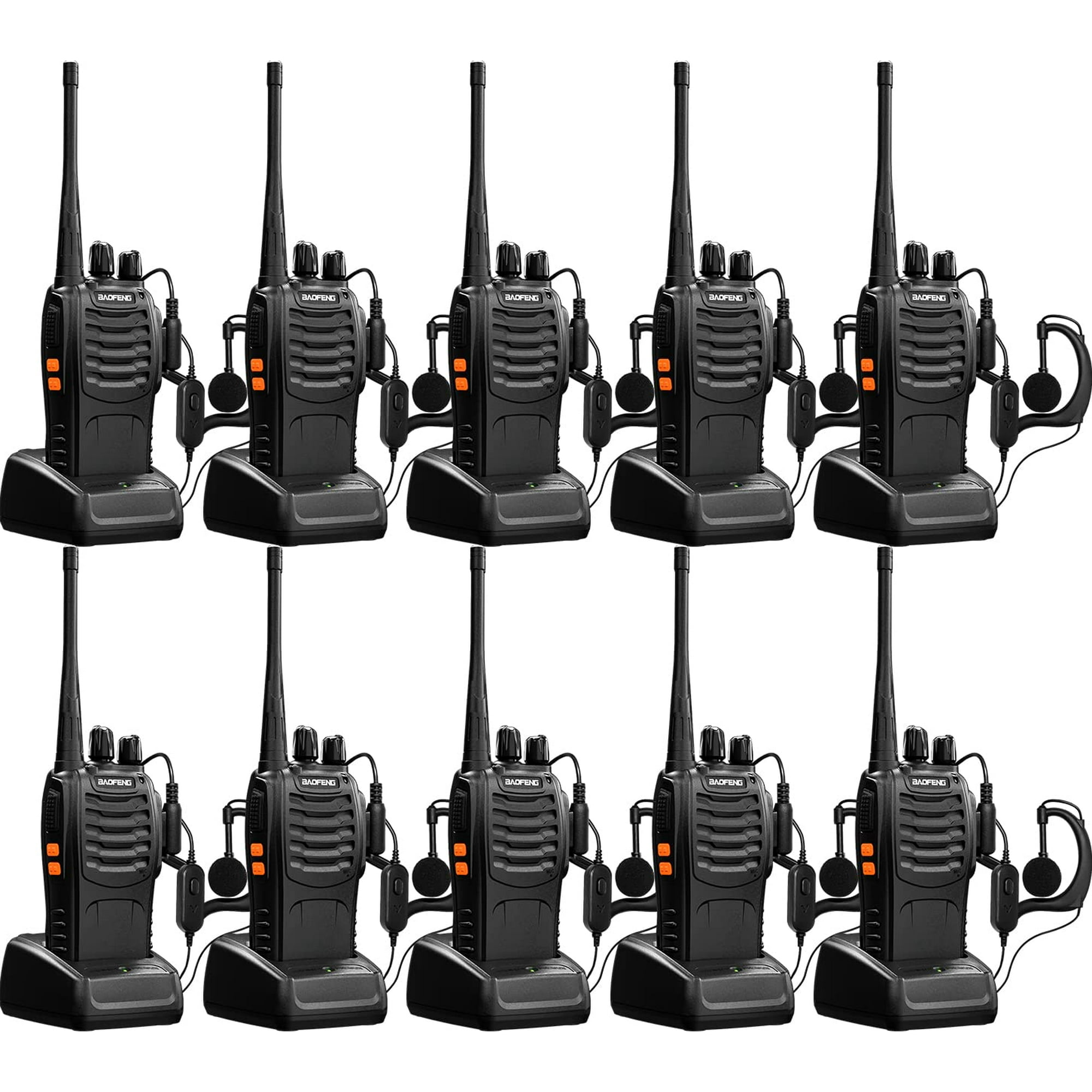 Walkie Talkies Baofeng Bf-888s, Radios Bidireccionales De Largo Alcance, Paquete De 10