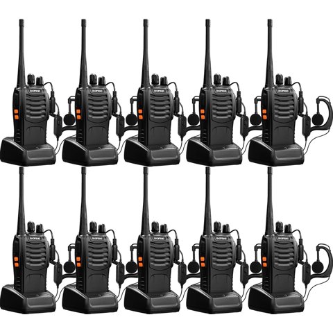 Walkie Talkies Baofeng Bf-888S, Radios Bidireccionales De Largo Alcance, Paquete De 10