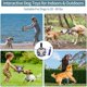 thumbnail image 5 of Pelota de fútbol QDAN de juguete para perros con correas para tira y afloja y jugar en el agua, 5 of 9