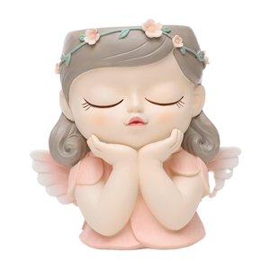 Ioensy - Maceta Elf Girl Con Orificio De Drenaje, Linda Maceta Para Dormitorio, Oficina, Exterior, Estilo B