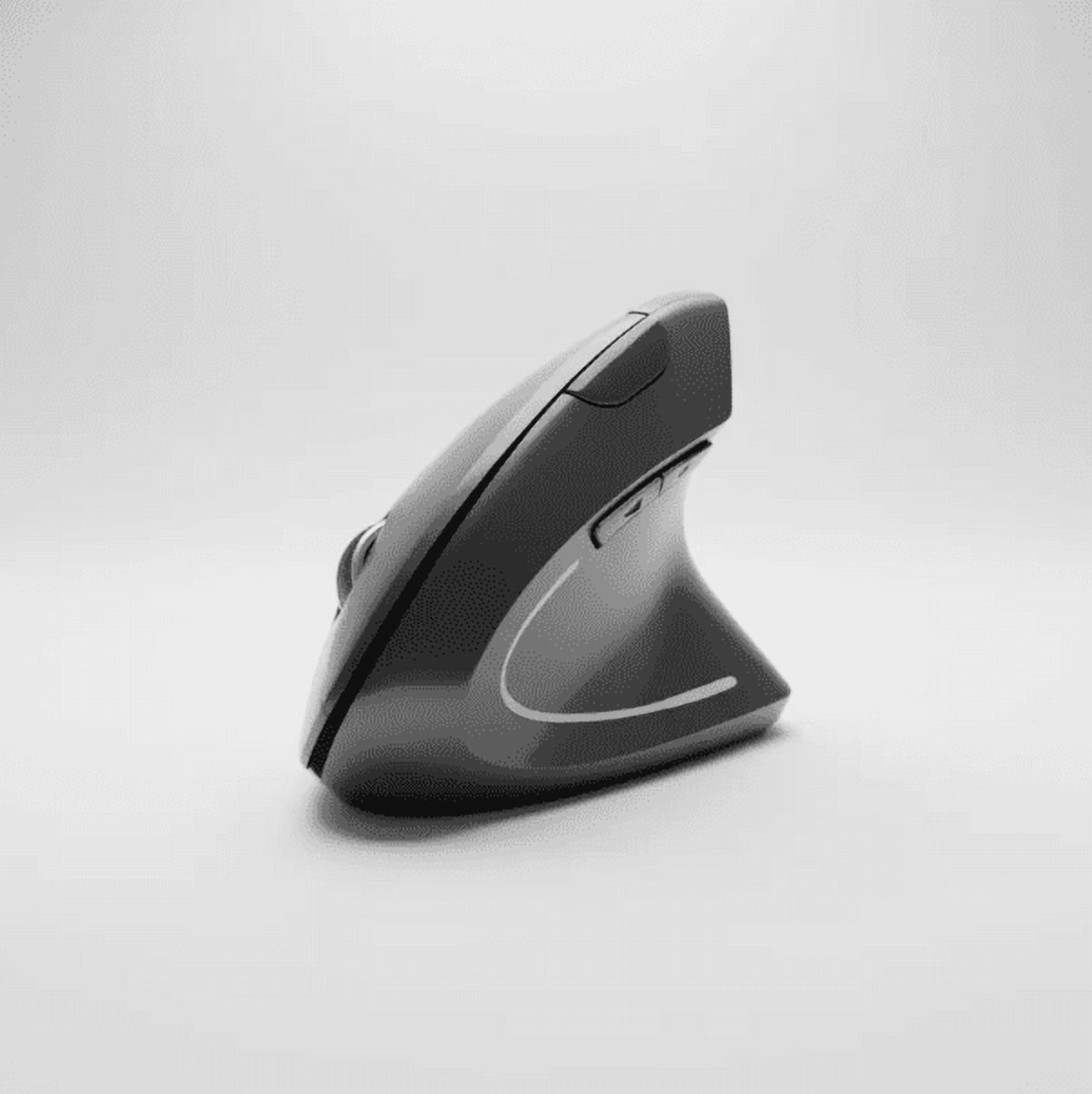 Safe And Sound - Ratón Vertical Inalámbrico 2.4G Recargable X Usb Ergonómico Color Negro