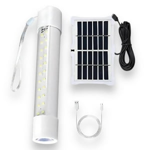 N-Ofertas - Lámpara Tubo Led De Emergencia Solar Recargable Y Usb Magnética