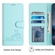 thumbnail image 3 of Funda tipo cartera FOXDOCK para Samsung Galaxy Xcover 4/Xcover 4S con soporte, ranuras, RFID, diseño de gato, 3 of 5