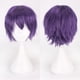 thumbnail image 1 of suxuMhao Peluca Corta Morado Oscuro 11.8 Inch Anime Cosplay Peluca Fibra Sintética Resistente Al Calor Peluca de Disfraz Universal para Juego de Roles Tema de Cómic con Fiesta Actuación en Escenario, 1 of 1