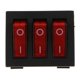 thumbnail image 1 of Interruptor Basculante De Botón Rojo De 9 Pines Interruptor Basculante Kcd3 Encendido apagado De 16a 30a 250v, 1 of 5