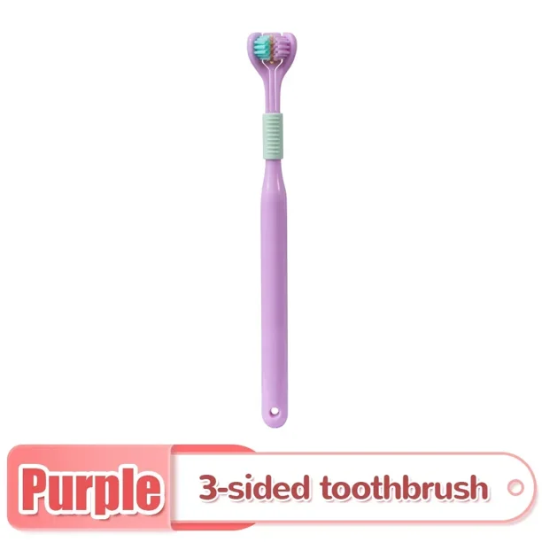 Three Sided Soft Hair Tooth Toothbrush Adult Toothbrush Ultra Fine Soft Bristle Oral Care Safety Teeth Brush for Oral Health Cle